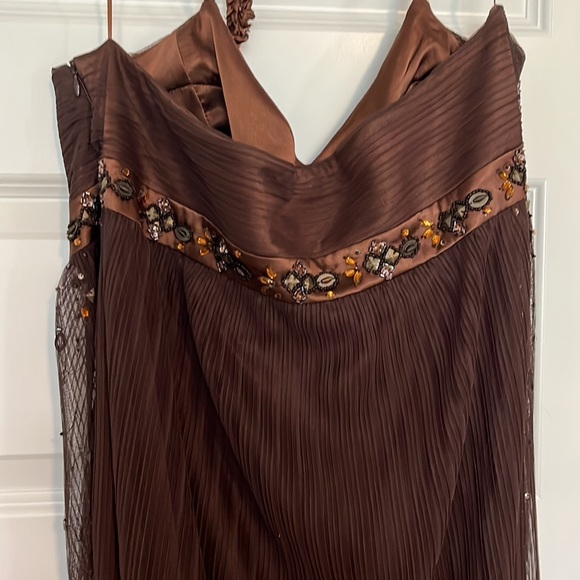 Rue de la Paix formal sequined dress in Brown - Picture 4 of 9